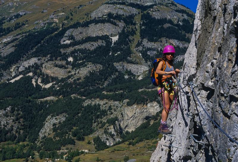 Via Ferrata climbing route in Loen