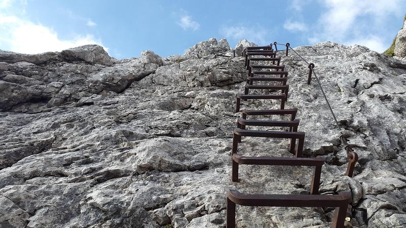 Via Ferrata climbing route in Loen