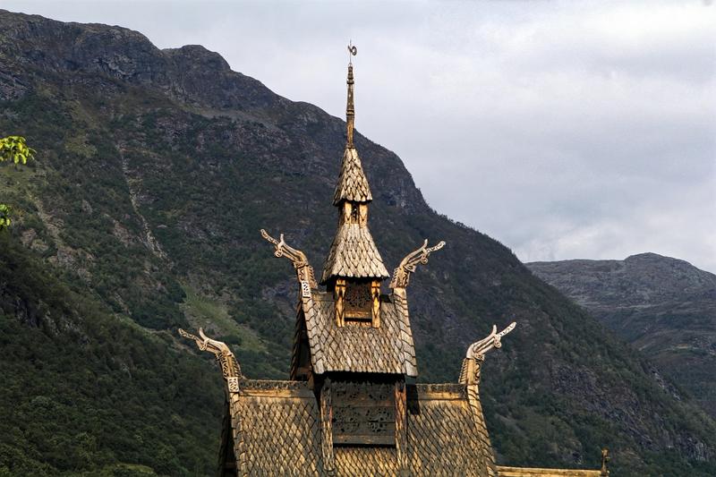 Historic Lom Stave Church from 1170