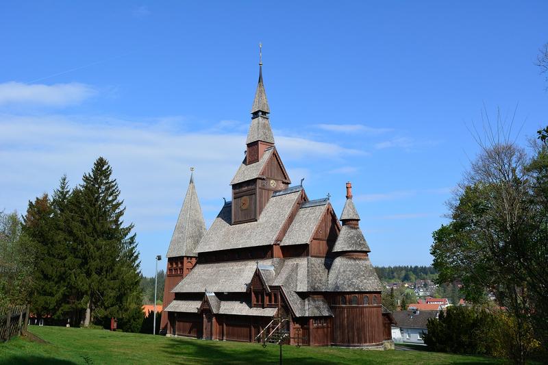 Historic Lom Stave Church from 1170