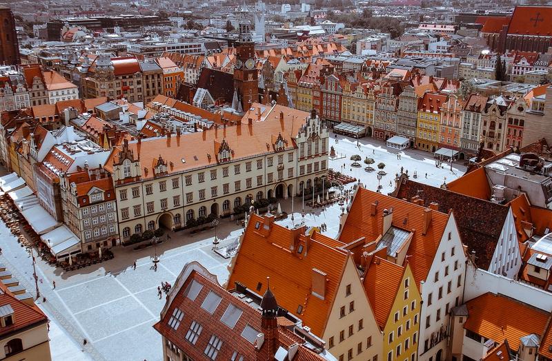 Panoramic view of Alesund from Aksla