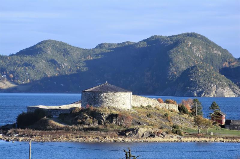 Runde island with puffins