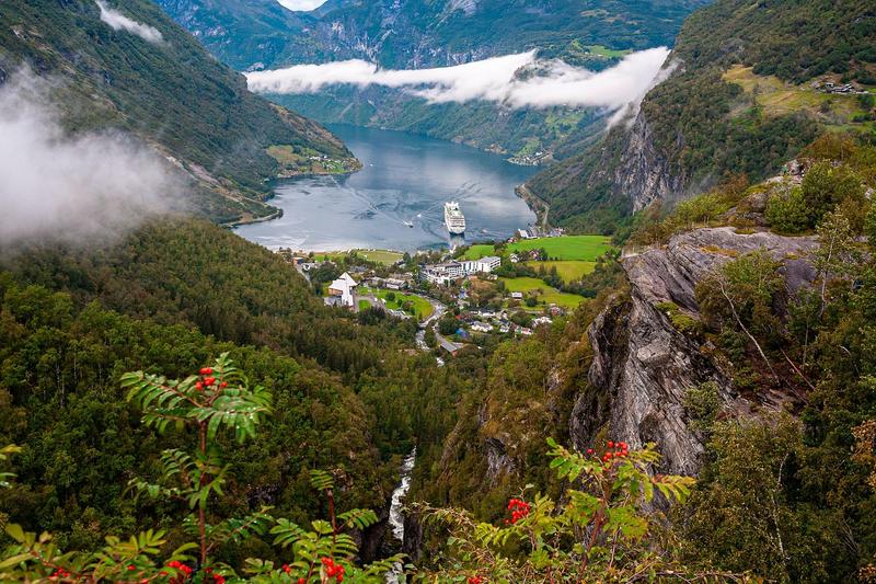 Eagle road in Geiranger