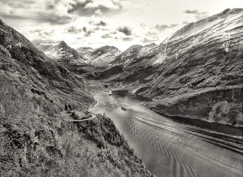 Eagle road in Geiranger